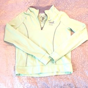 PINK Victoria’s Secret Mint Quarter zip